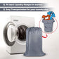 Washable Travel Laundry Bag with Drawstring (3 Pack), Large Dirty Clothes Bag Fit a Laundry Basket or Clothes Hamper, Enough to Hold 4 Loads of Laundry,26x39 inches Grey 3
