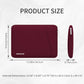 RAINYEAR Laptop Sleeve Case with Front Pocket, 13.3 Inch Protective Portable Case Briefcase Laptop Bag Cover Compatible with MacBook Air/Pro 13-13.3 inch, MacBook Pro/Max 14 inch, Red
