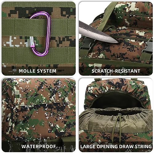 70L Camping Hiking Backpack Tactical Backpack Military Molle Rucksack Backpack for Outdoor