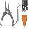 GOMEXUS Titanium Fishing Pliers 6.5'' with Side Cutters, Never Rust Hook Remover, Saltwater Resistant Fishing Tools for Inshore, Nearshore, Jigging Fishing