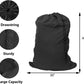 Extra Large Laundry Bag 1 Pack with 1 Pack Pop Up Hamper, Black Travel Laundry Bags 30"x40", Foldable Mesh Laundry Basket, for college dorm and apartment dwellers (2PCS)