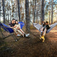 Combo x2 Hammocks with Stand for Outside & Tree Straps