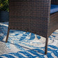 Wicker Patio Dining Chairs Set of 2 with Removable Cushions (2 Count)
