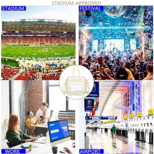 Clear Bag for Stadium Events With Shoulder Strap for Women