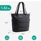 BAGSMART Tote Bag for Women, Lightweight Puffy Tote Bag with Compartments Shoulder Bag Handbag for Travel, Work, Gym,