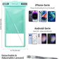 wellhouse Waterproof Phone Pouch, Waterproof Phone Case for iPhone 16 15 14 13 12 Pro Max XS Samsung, IPX8 3D Cellphone Dry Bag Beach Essentials (1 Pack - Crystal Green8.0, 8 inch)