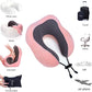 Travel Pillow, Best Memory Foam Neck Pillow Head Support Soft Pillow for Sleeping Rest, Airplane Car & Home Use (Pink)