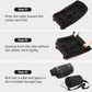110L/140L Expandable Soft-Sided Foldable Duffle Bag with 2 Rubber Wheels,Packable 32” Rolling Carry-On with Multi-Pockets & Compartments,Black Orange - Roamly