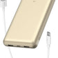 Belkin Portable Charger, USB-C Power Bank 20000 mAh w/ 2xUSB-A Ports, 15W w/Type-C to Type-A Cable for iPhone 16, 15, Samsung Galaxy S25, Pixel, iPad, Nintendo Switch 2, Google Pixel 10, etc. - Gold