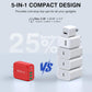 50W USB C Wall Charger, 2Pack 5-Port C Charger Fast Charging Block PD Power Adapter +QC 3.0 Multiport Type C Box Brick Cube USB A Wall Plug for iPhone 16/15/14/13 Pro Max, iPad,Samsung Galaxy(Red) - Roamly