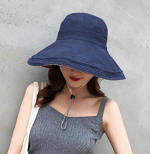 Women Summer Wide Brim Sun Hat Bucket Fishing Hats UV Protection