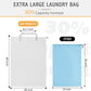 Extra Large Heavy Duty Laundry Bag - 28" x 40", Travel Laundry Bag for Dirty Clothes, Camping (White)