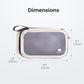 pack all Clear Electronic Organizer, TPU Cable Organizer Bag, Compact Cord Travel Organizer for Cables, Chargers, Phones, USB cords, SD Cards (Beige)