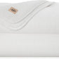 UGG Whitecap Plush Throw Blanket Fleece Lightweight Soft Cozy Throw for Couch or Bed Luxury Home Decor for Living Room Washable Hypoallergenic Blankets for Dorm Decor, 50-inch x 70-inch, White Snow