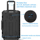 Waterproof Travel Camera Hard Case with Padded Divider, 22 x 14 x 10 Inch, Rolling Case for Camera, Gear, Equipment, Dustproof, Shockproof,Airline Carry-On Approved, Inner 19.8"x 10.9" x 6.8"