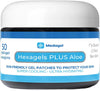 Hexagels Plus Aloe Vera - Advanced Healing Hydrogel Pads for Blister Prevention & Soothing Burn Care - Foot, Heel, Toe, & Ankle Protection, Pack of 50, 1-Inch Patches, Original Formula