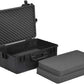 MEIJIA All Weather Waterproof Hard Camera Case,Hard Case with Customizable Fit Foam,Fit Use of Drones,Camera,Equipments,Pistols,Elegant Black (Black, 24.01"x16.92"X12.2")
