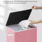 SOLEDI Laundry Hamper with Lid 100L Large & Tall Collapsible Laundry Basket, Clothes Hamper with Bag Removable Easy to Carry, Dirty Hampers for Bedroom, Bathroom, Dorm, College, Pink