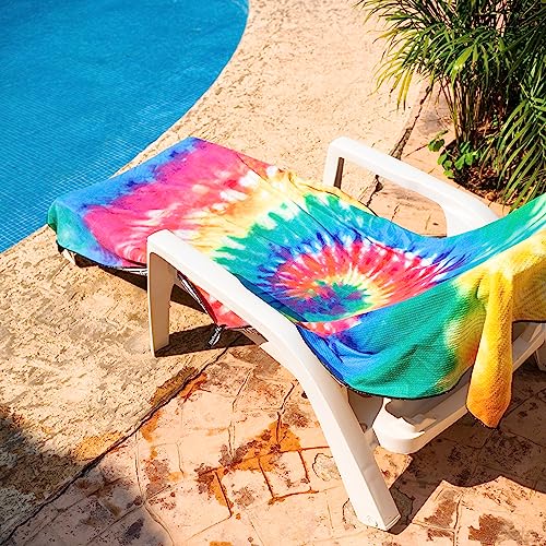 Microfiber Beach Towel Waffle for Adults with Bag