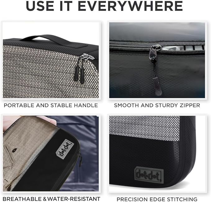 Small Packing Cubes for Travel (5 Count)