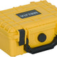 MEIJIA IP67 waterproof hard compact case,Customizable Fit Foam,8.12”x6.56”x 3.56”,Fit Use of Drones, Cameras,Equipments,lens (Yellow)
