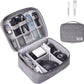 Electronics Organizer, OrgaWise Electronic Accessories Bag Travel Cable Organizer Three-Layer for iPad Mini, Kindle, Hard Drives, Cables, Chargers