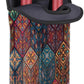 Square Mandala 2 Bottle Wine Carrier Tote Bag Insulated Wine Bottles Neoprene Bag with Secure Carry Handle Portable Wine Cooler Bag for Travel Picnic Beach