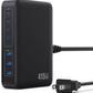 USB C Charger 415W USB C Charger Block, 8-Ports GaN IV Fast Charging Station Hub, Dual PD 100W Laptop Charger Adapter,for MacBook Pro/Air/iPad/iPhone16/15/14/Apple Watch/DELL/Samsung for Home Office
