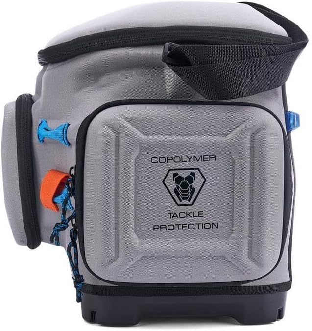 Plano Atlas 3700 Tackle Bag, Premium EVA-Constructed Fishing Tackle Bag, Molded Waterproof Base, Water-Resistant Cell Phone Pocket, Magnetic Tool and Hook Holder