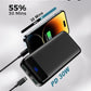 Portable Charger Power Bank 40000mAh Powerbank PD 30W and QC 4.0 Fast Charging External Battery Pack with USB-C LED 3 Outputs & 2 Inputs Portable Charging for iPhone 15 14 13 pro, Samsung - Roamly