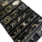 Travel Jewelry Roll Bag Portable Organizer Pouch With Grids&PVC Cover Storage Bags for Necklace