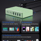 200W USB C Charger Block,GaN IV Charging Station 8 Ports,QC4.0 Fast Charging Station Hub+PD 65W USB C Laptop Charger Adapter Compatible with MacBook Air/Pro,DELL,iPhone 16/15,iPad,Steam Deck-Green - Roamly