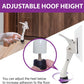Door Stopper with Adhesive Bracket Stickers, No Drilling or Tools Needed, Available for All Doors, Door Holder, Heavy Door Stop, KickDown Door Stoppers, Bottom of Door by HASHI (White/Bracket 4pack)