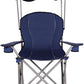 Goplus Camping Chair with Canopy Shade, Folding Lawn Chair with Umbrella Cup Holder & Carry Bag, Portable Sunshade Chair for Adults for Beach Outdoor Travel Hiking Fishing (Blue)