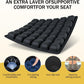 Travel Cushion Airplane Seat, Inflatable Seat Cushion, Travel Seat Cushions for Long Flights with Built-in Air Pump, High-Resilience Airplane Seat Cushion for Back and Tailbone Pain Relief