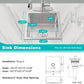 15 x 15 Inch Undermount Kitchen Sink, T-304 Stainless Steel Handmade Single Bowl Kitchen Bar Sink or Prep Small Sink (Brushed)