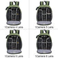 CADeN Camera Backpack Bag Professional for DSLR/SLR Mirrorless Camera Waterproof, Camera Case Compatible for Sony Canon Nikon Camera and Lens Tripod Accessories Green
