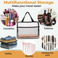 XEWEA 2PCS Large TSA Approved Clear Travel Toiletry Bags for Men Women, Transparent Makeup Cosmetic Bag with Handle,Waterproof PVC Quart Organizer Storage Pouch for Toiletries Airline Essential, Balck - Roamly