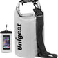 Unigear Dry Bag Waterproof, 2L/5L/10L/20L/30L/40L Floating and Lightweight Bags for Kayaking, Boating, Fishing, Swimming and Camping with Waterproof Phone Case