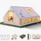 Inflatable Camping Tents 8-10 Person,129 Square Feets Large Inflatable Camping Tent with Stove Jack,Blow up Tent with Mesh Windows & Pump