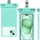 wellhouse Waterproof Phone Pouch, Waterproof Phone Case for iPhone 16 15 14 13 12 Pro Max XS Samsung, IPX8 3D Cellphone Dry Bag Beach Essentials (1 Pack - Crystal Green7.0, 7 inch)