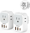 UK Adapters for Travel, TESSAN US to UK Ireland Plug Adapter 20W, Foldable Power Adaptor with 4 Outlets 3 USB(PD 20W 1 USB C) Charger, Type G for USA to Scotland London England HongKong Dubai Irish