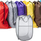 Extra Large Laundry Bags 6 Pack with 1 Pack Pop Up Hamper, Varied Colors Travel Laundry Bags 30"x40", Foldable Mesh Laundry Basket, for college dorm and apartment dwellers (7PCS)