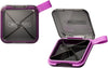 1 Pack Purple Pill Organizer with Strap, 4 Compartments, Compact Travel Pill Box Case, Portable and Moistureproof to Store Vitamins, Medication and Supplements