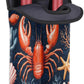 Neoprene Wine Tote, Bottle Carrier Gag Insulating Neoprene Thicker, Insulated Wine Bag for Travel Holds Two Bottles, Bottle Carrier Bags Protect the Bottles, Red Lobster