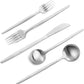 Matte Silverware Set, VANVRO 60-Piece Stainless Steel Flatware Set, Satin Finish tableware Cutlery Set, Service for 12, Home and Restaurant, Dishwasher Safe