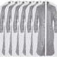 Garment Bag Covers 24''X54'' Lightweight White PEVA Breathable Bags (Pack of 6) with Study Full Zipper for Closet Clothes Storag (24''X55'', White)
