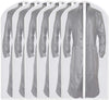 Garment Bag Covers 24''X54'' Lightweight White PEVA Breathable Bags (Pack of 6) with Study Full Zipper for Closet Clothes Storag (24''X55'', White)