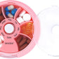 INVODA Weekly Pill Organizer 7 Compartment Rotating Pill Box for Daily Medication & Vitamins - Portable Travel Pill Case Fish Oil Supplements Vitamins Organizer (Pink+Bag)