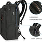 KROSER Laptop Backpack Large Computer Backpack Fits up to 17.3 Inch Laptop with USB Charging Port Water-Repellent Travel Backpack Casual Daypack for Business/College/Women/Men-Charcoal Black - Roamly